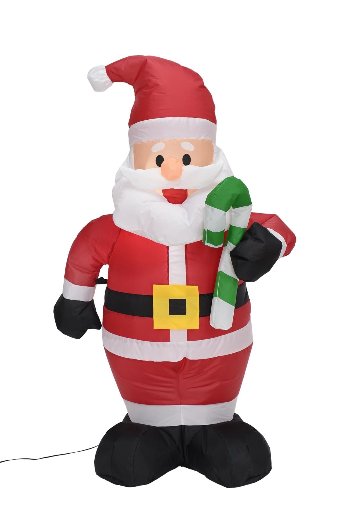 4FT Cute Christmas Inflatable Santa Claus with Build-in LED Lights, Blow up Christmas Inflatable Outdoor Indoor Decorations Large Party Yard Decoration