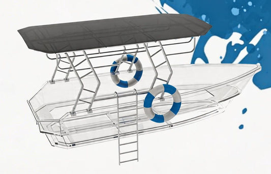 5.6m (12-Person) Smart Electric Power Transparent Boat