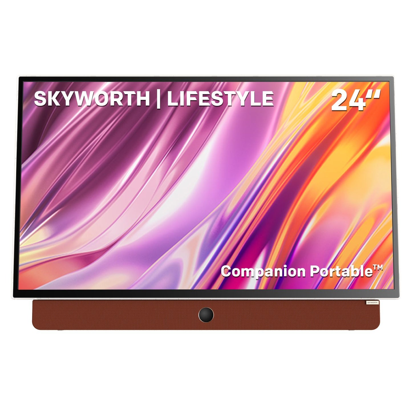 SKYWORTH 24-Inch 12V Portable TV,3-Hour Battery,1080P FHD,Wide Viewing Angle,Smart Google TV, HDR10, Dolby Audio, LED, Bluetooth, Chromecast and Google Assistant