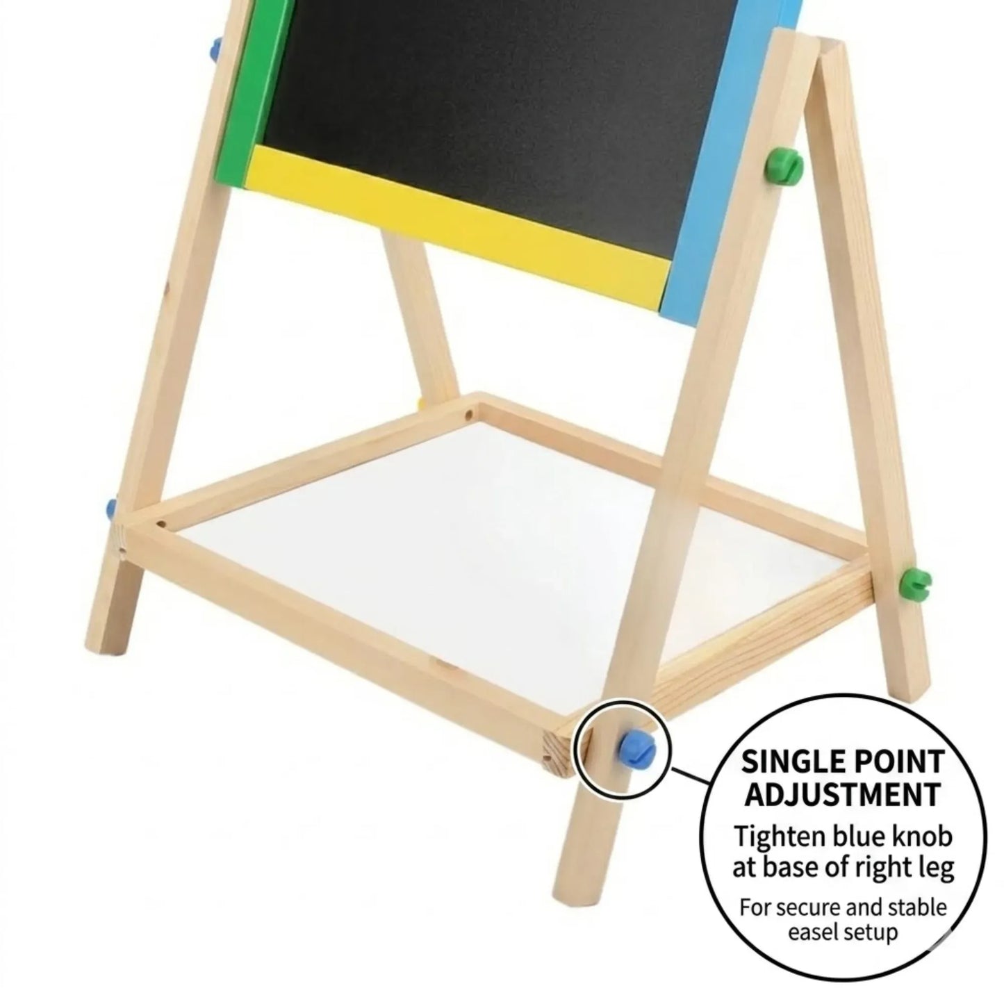 CARLA HOME 2-in-1 Kids Art Easel Chalkboard & Whiteboard