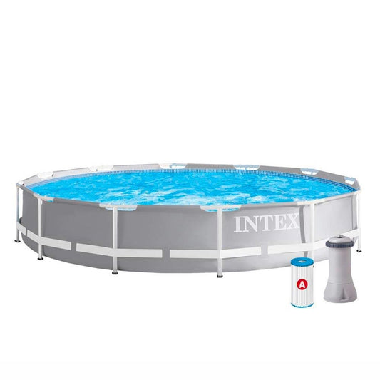 INTEX 3.66M X 76CM PRISM FRAME PREMIUM POOL SET