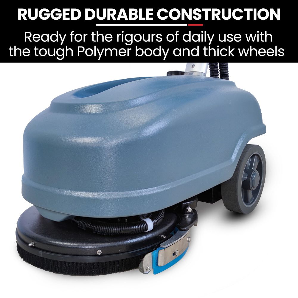 AUCH FSH14 Floor Scrubber & Dryer, 360mm, Battery Powered, Walk Behind, Multi-purpose Commercial Grade Machine