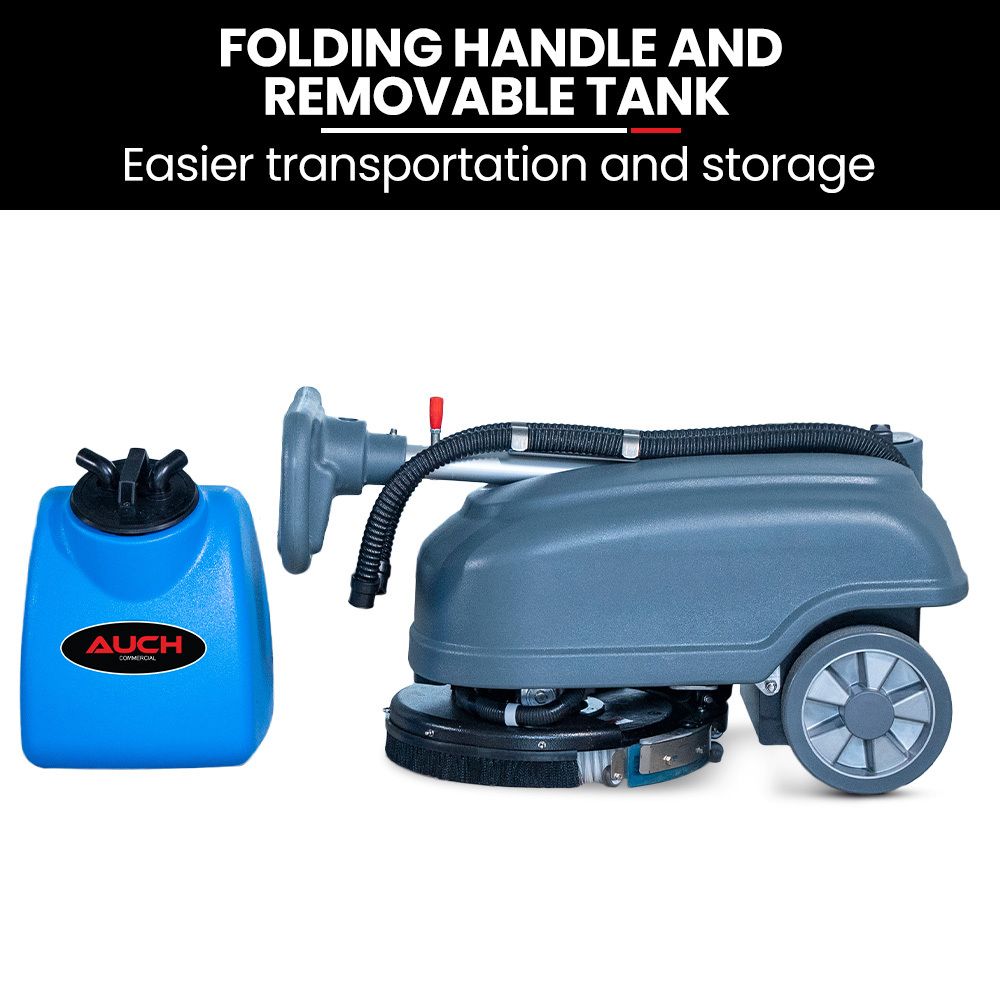 AUCH FSH14 Floor Scrubber & Dryer, 360mm, Battery Powered, Walk Behind, Multi-purpose Commercial Grade Machine