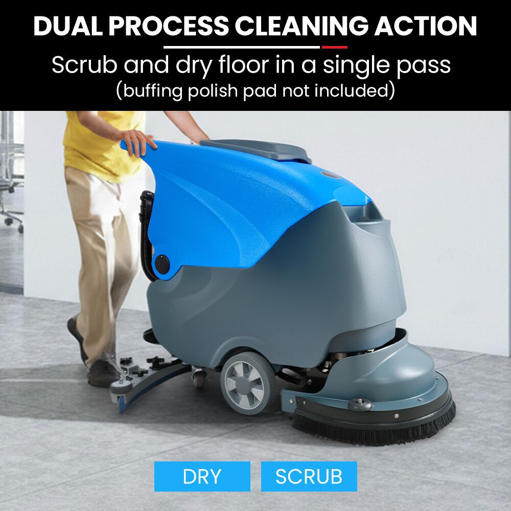 Auch FSH18 Floor Scrubber & Dryer, 490mm, Battery Powered, Walk Behind, Multi-purpose Commercial Grade Machine
