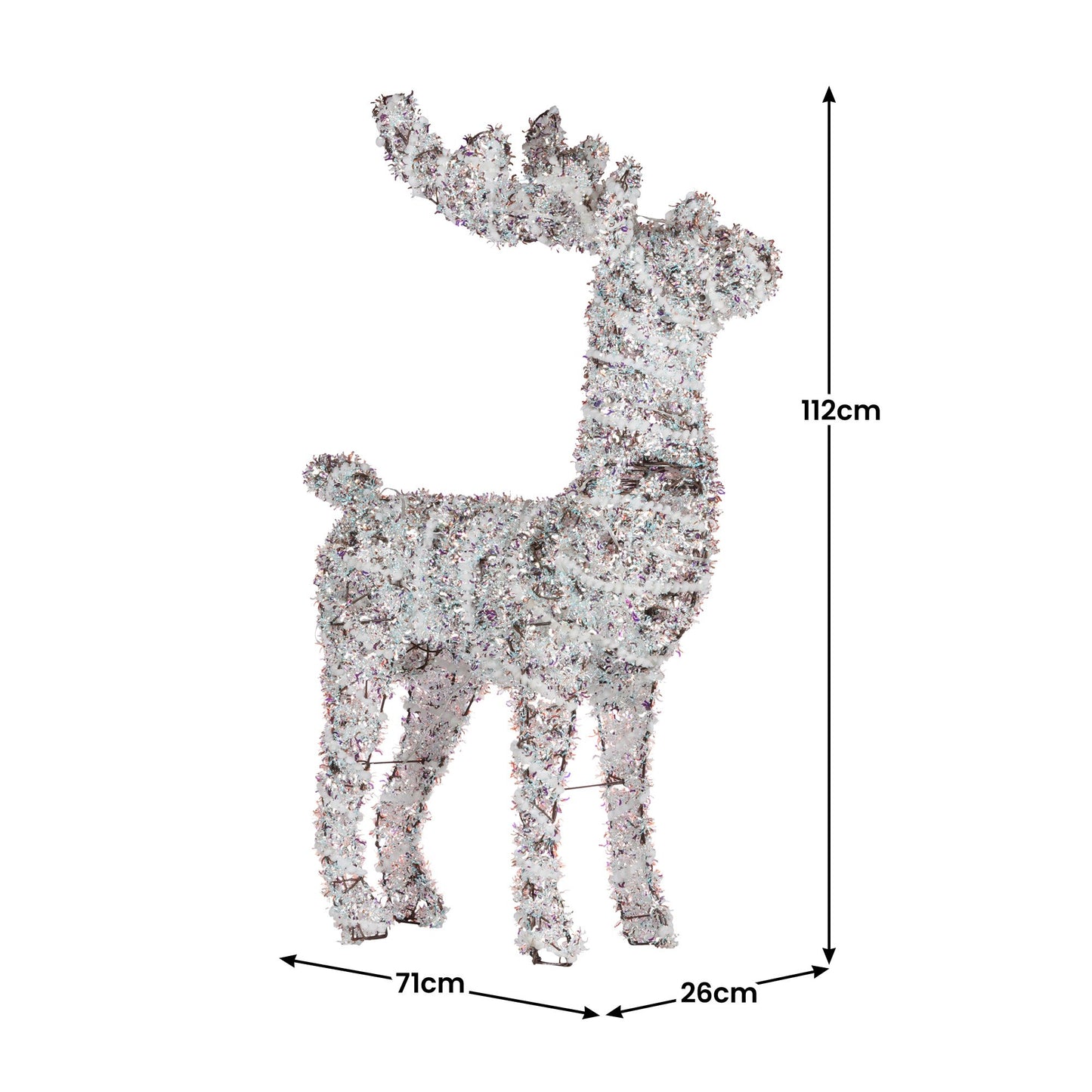 Christabelle 112cm Animated Reindeer Christmas LED Lights Indoor Outdoor Yard Statue Decoration