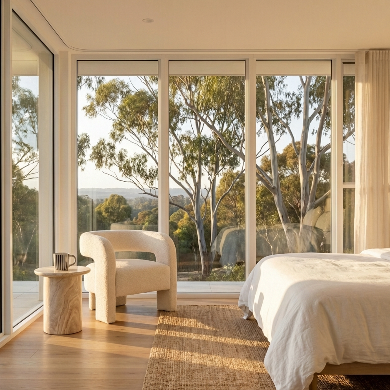 Interior Ave - Portia Boucle Arm Chair - Off White