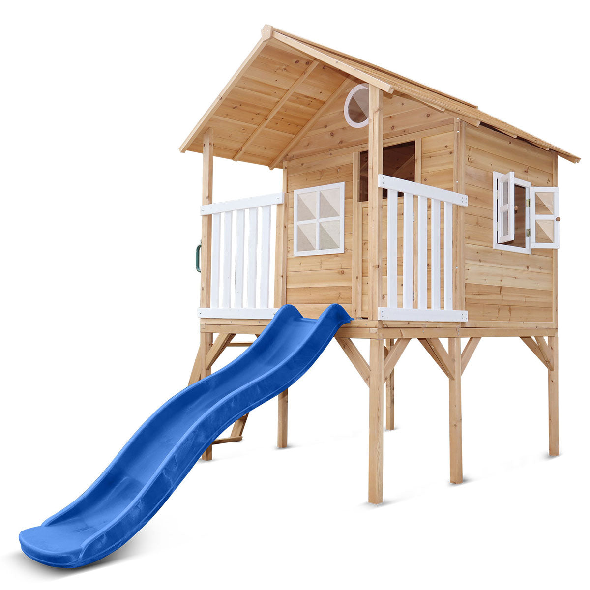 Lifespan Kids Archie Cubby House (Elevated) with 1.8m Slide (Blue)