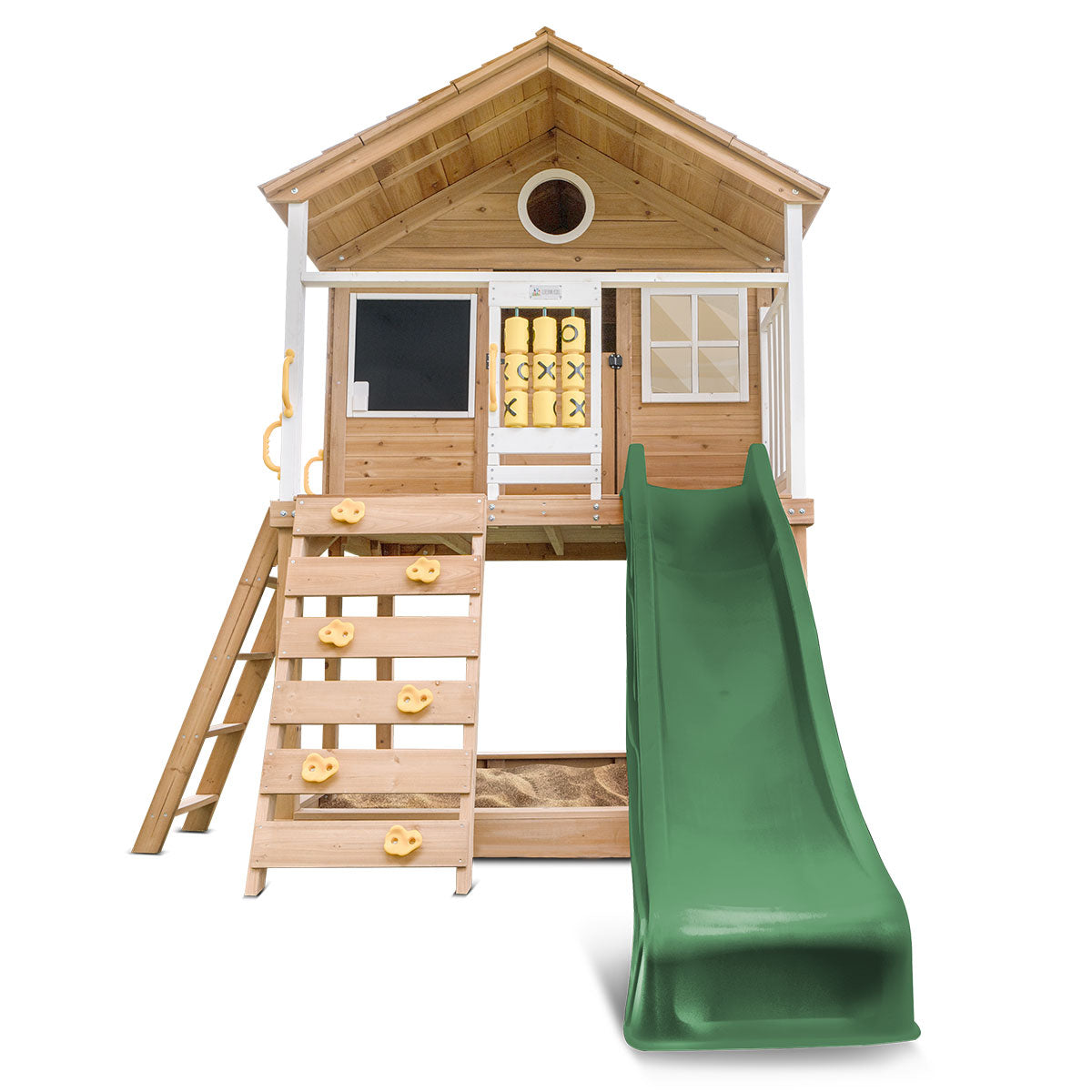 Lifespan Kids Warrigal Cubby House with 2.2m Slide (Green)
