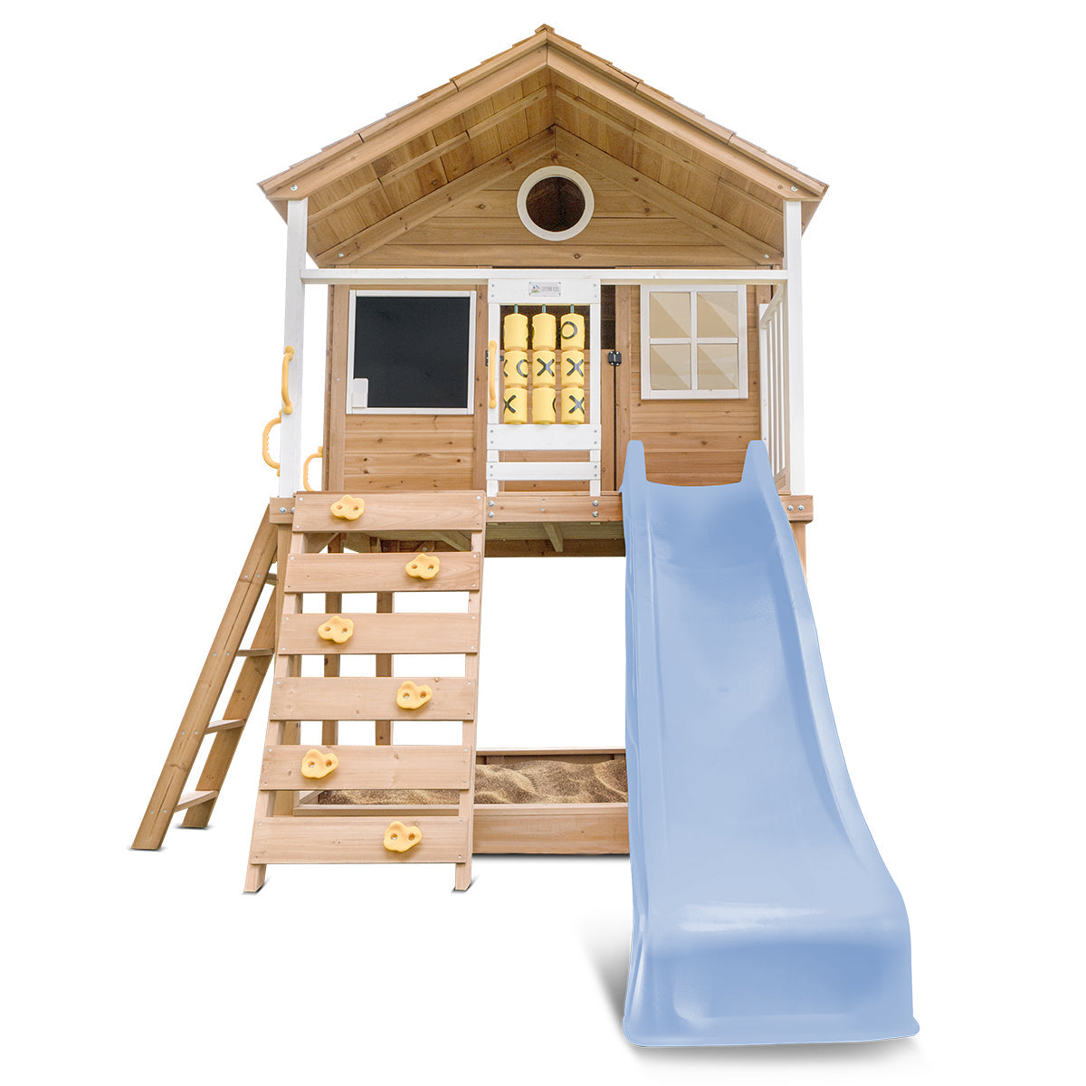Lifespan Kids Warrigal Cubby House with 2.2m Slide (Pastel Blue)