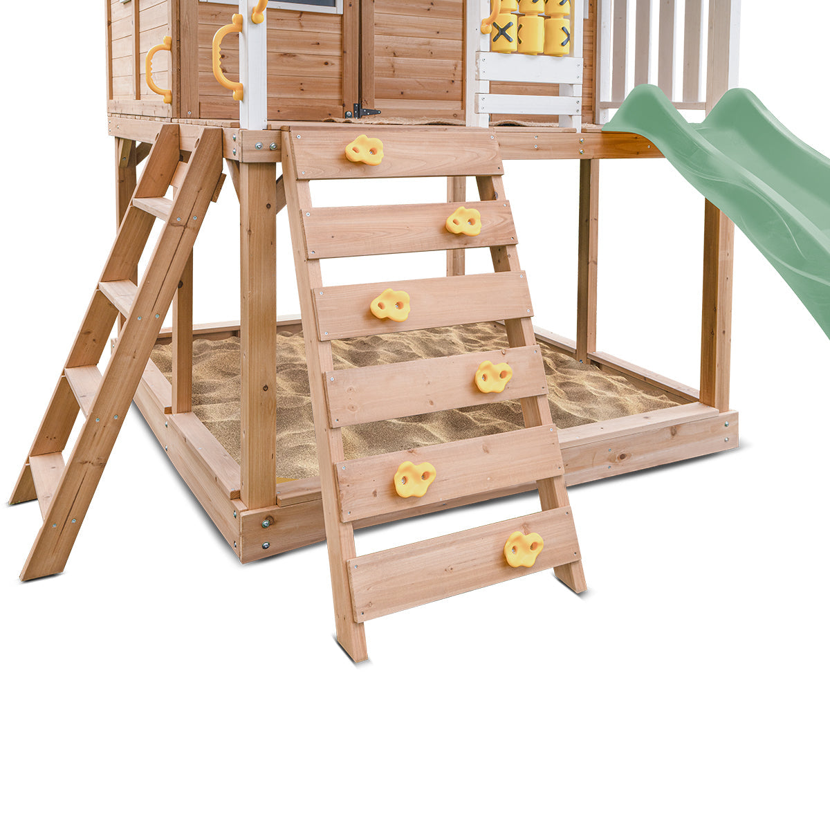 Lifespan Kids Warrigal Cubby House with 2.2m Slide (Pastel Green)