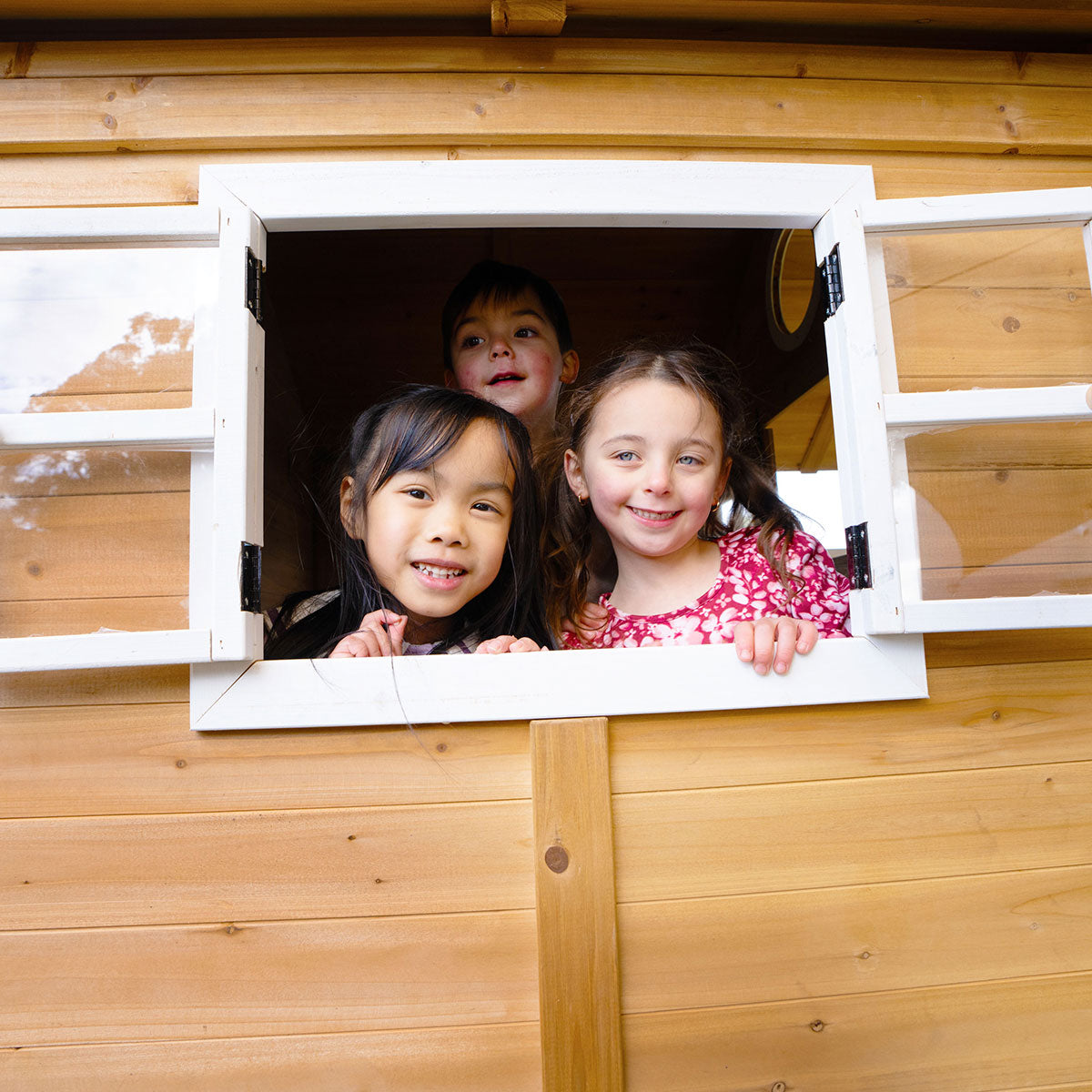 Lifespan Kids Warrigal Cubby House with 2.2m Slide (White)