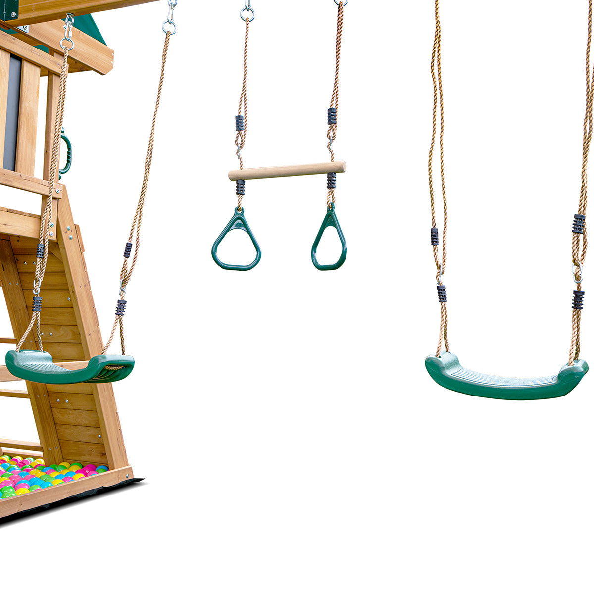 Lifespan Kids Birmingham Swing Set & Play Centre with 2.2m Slide (Pastel Green)