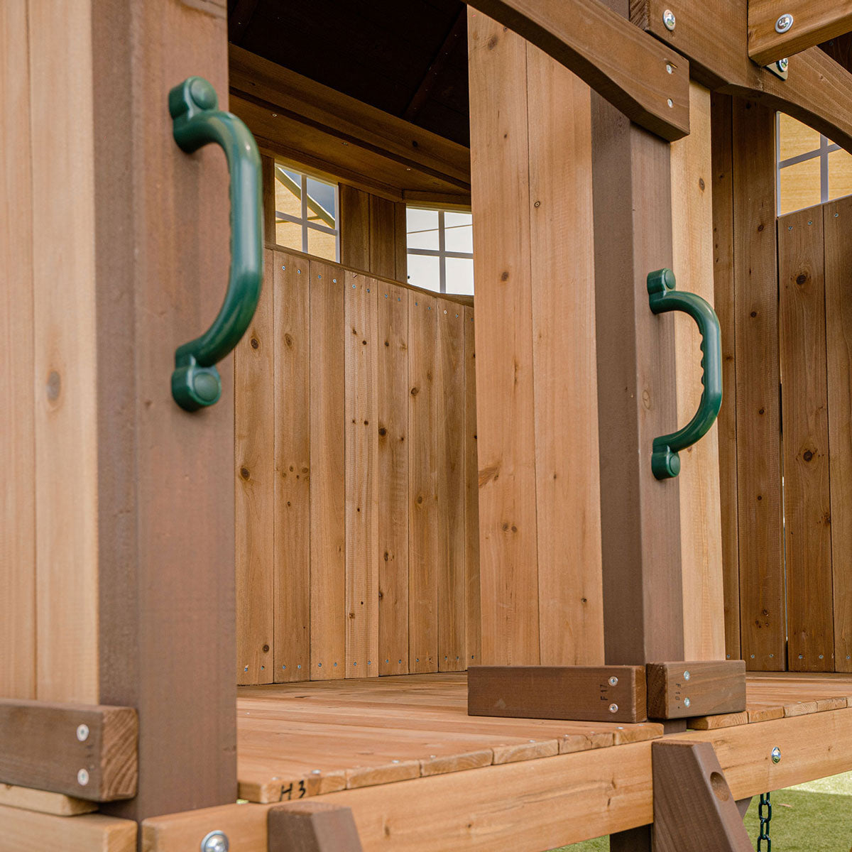 Lifespan Kids Meer Brook Swing Set, Monkey Bars & Play Centre with 2.2m Slide (Pastel Pink)