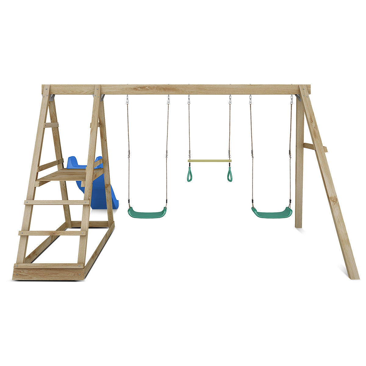 Lifespan Kids Winston Swing Set with Climb & 1.8m Slide (Blue)