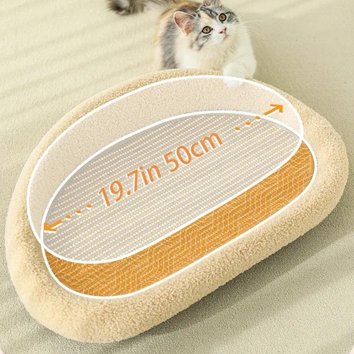 Large Cat Scratching Board Sofa Scratch Resistant Nest for Cats and Kittens - Grey
