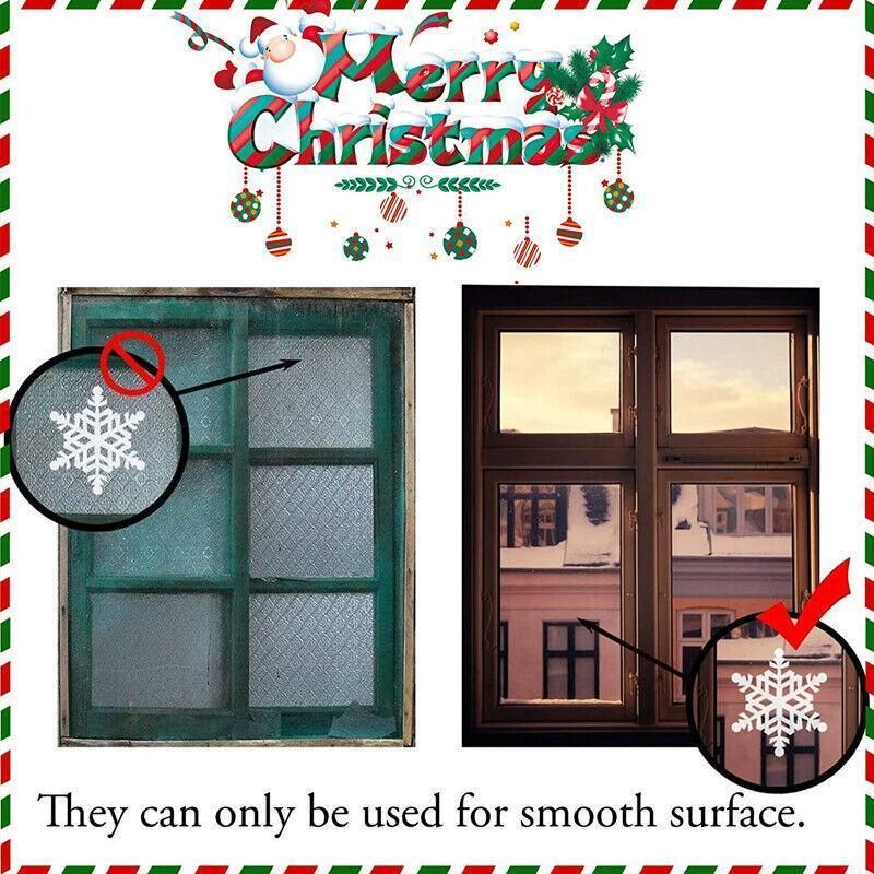 Christmas Window Glass Sticker Decal Mural Home Decoration Wall Stickers - White813