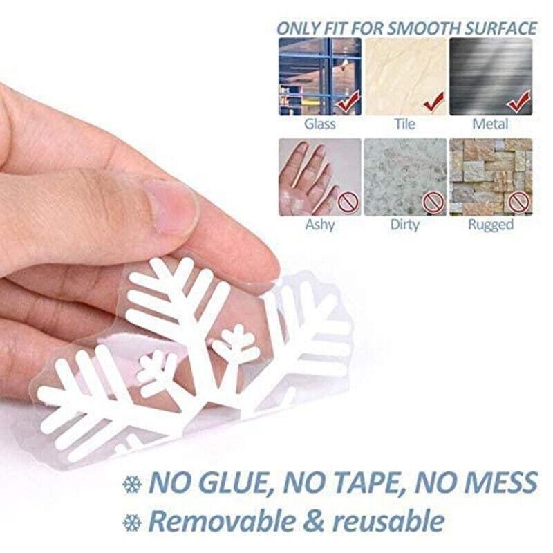 Christmas Window Glass Sticker Decal Mural Home Decoration Wall Stickers - White814