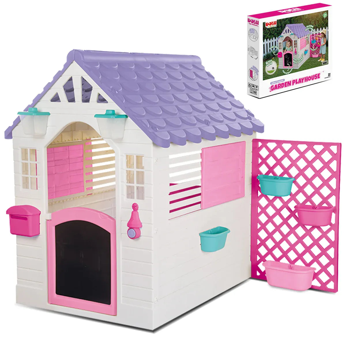 Lifespan Kids Garden Playhouse with Pink Fence