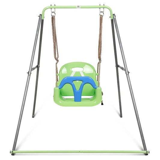 Lifespan Kids Bobcat Klappbares Metallschaukelgestell mit Haven 3-Stufen-Schaukelsitz