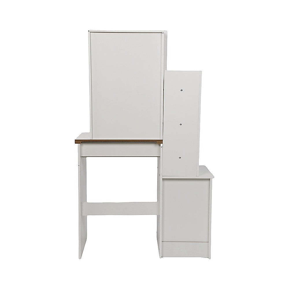 Dressing Table LED Makeup Mirror Stool Set Vanity Desk With Drawer Lighted