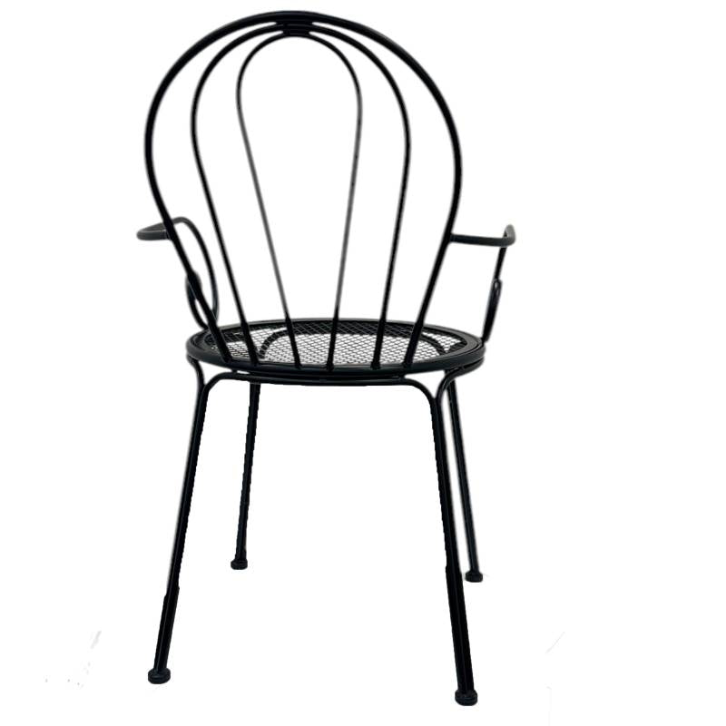 Set 2 Outdoor Vintage Chair w Arms 88cm