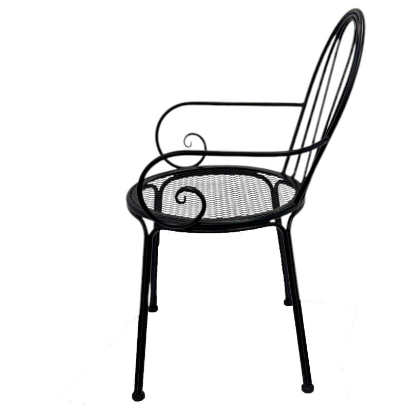 Set 2 Outdoor Vintage Chair w Arms 88cm