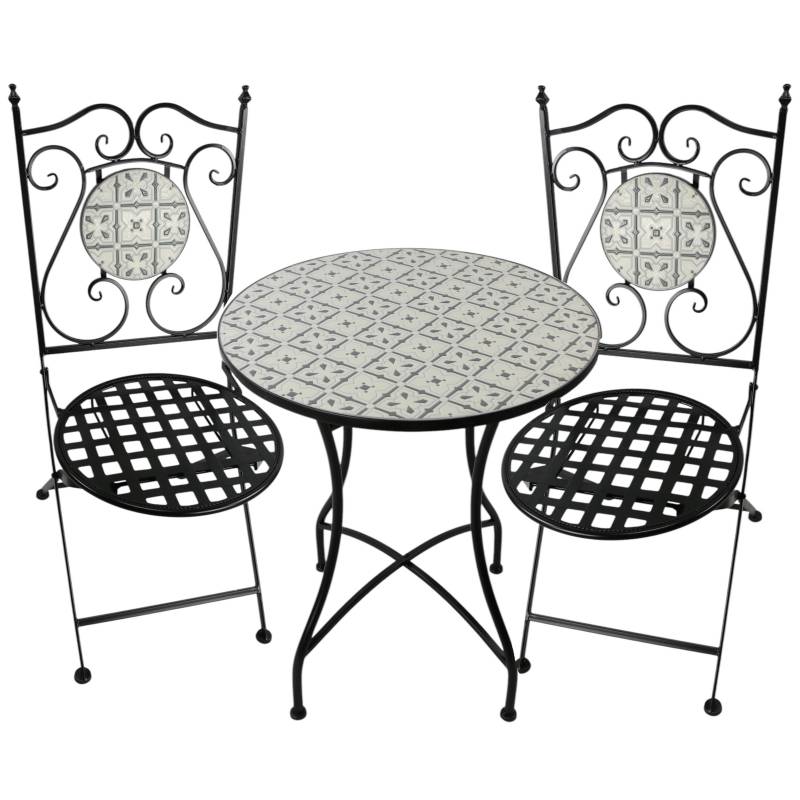 Sahara Twilight 3pc Outdoor Table & Chairs Setting