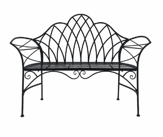 Garden Metal Bench 105cm