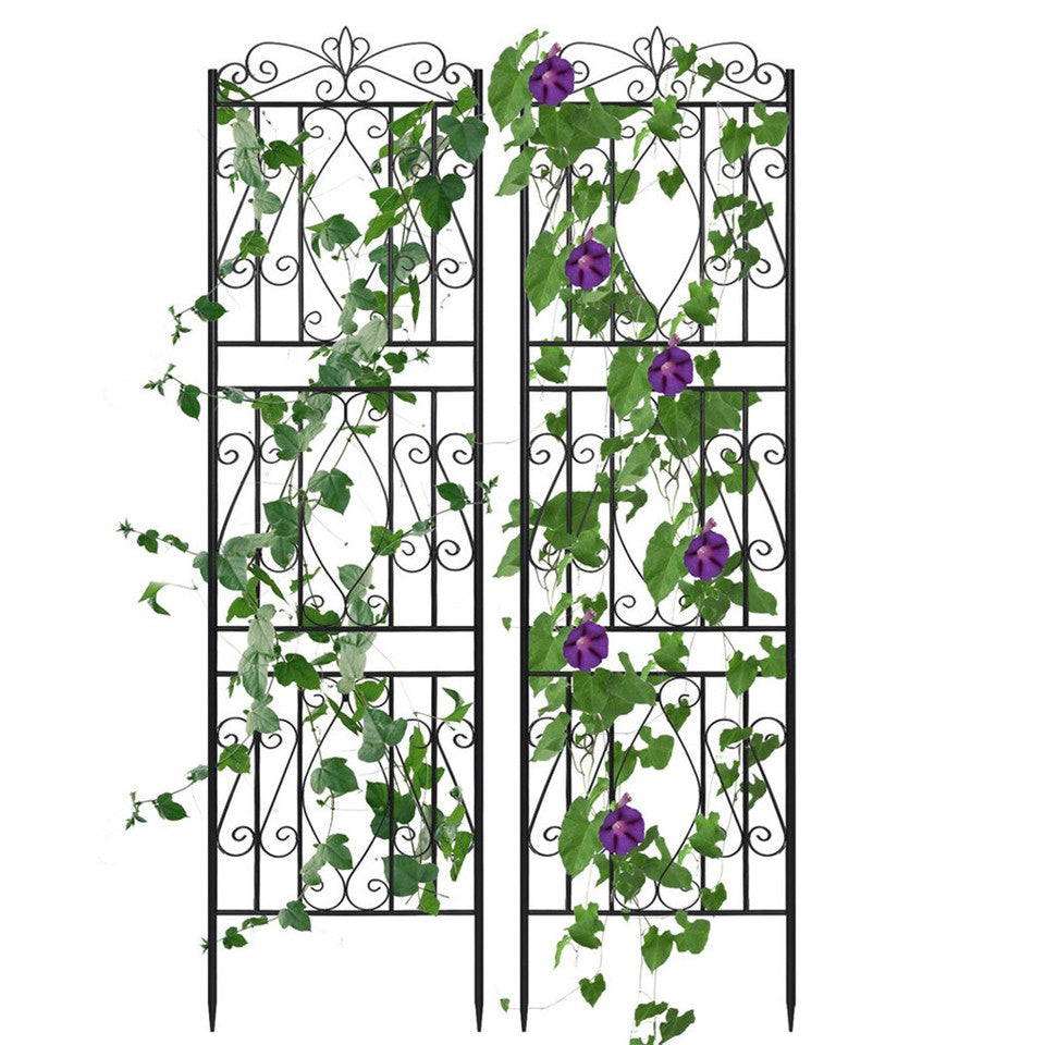 2 Pcs Large Metal Garden Trellis for Outdoor Yard & Patio