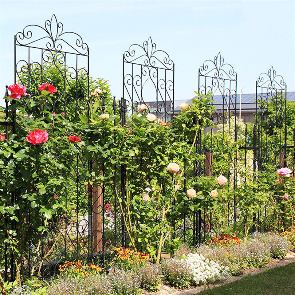 2 Pcs Large Metal Garden Trellis for Outdoor Yard & Patio