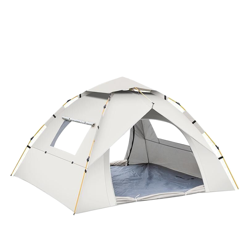 Single-story Tent with Two Doors and Two Windows - Small Size (200X150X125cm) for Camping Enthusiasts.