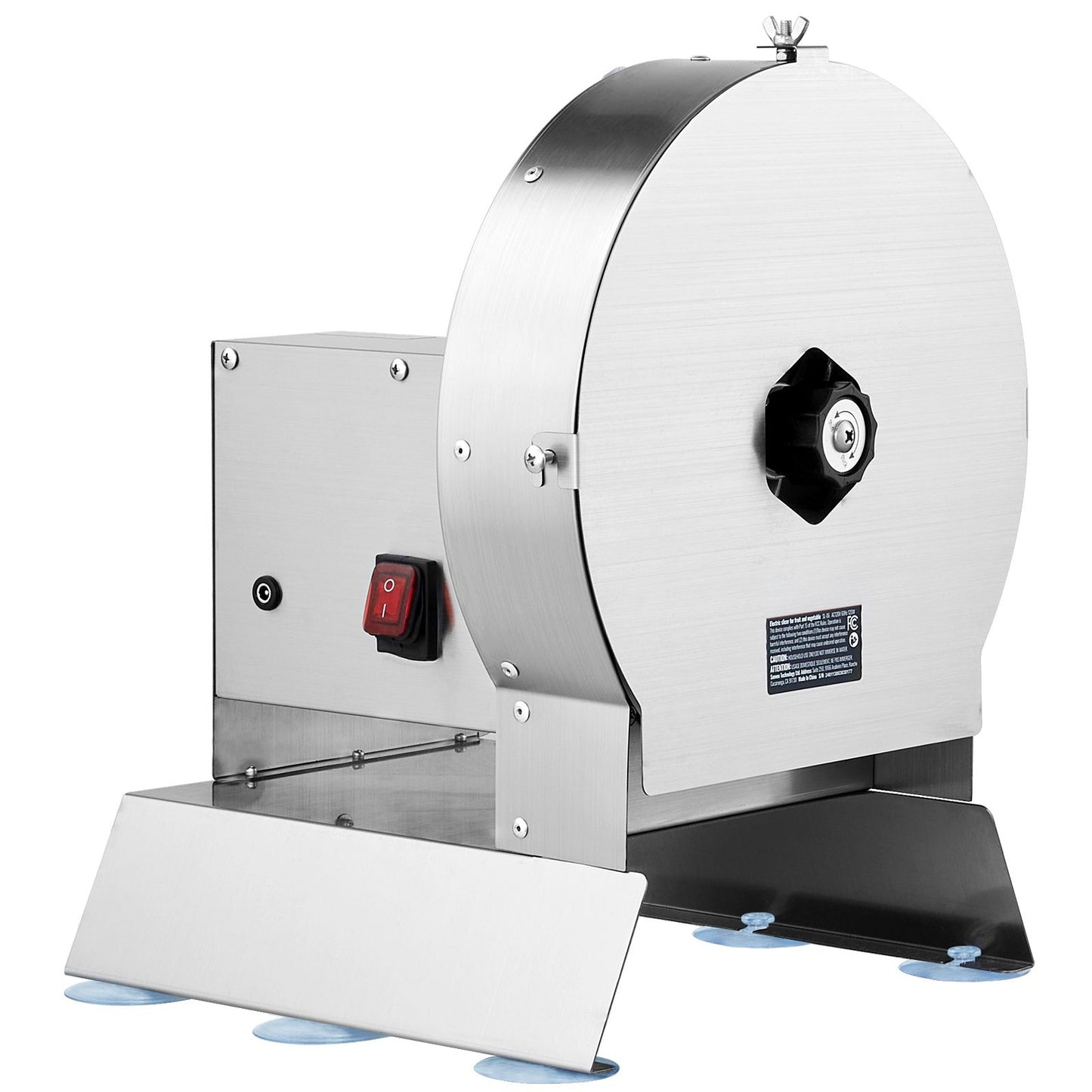 Elektrischer Gemüseschneider, 0–0,5"/0–12 mm Dicke einstellbar, kommerzielle Schneidemaschine, umrüstbar auf manuellen Betrieb, Lebensmittelschneidemaschine aus Edelstahl, für Kartoffeln, Zitronen, Tomaten, Äpfel