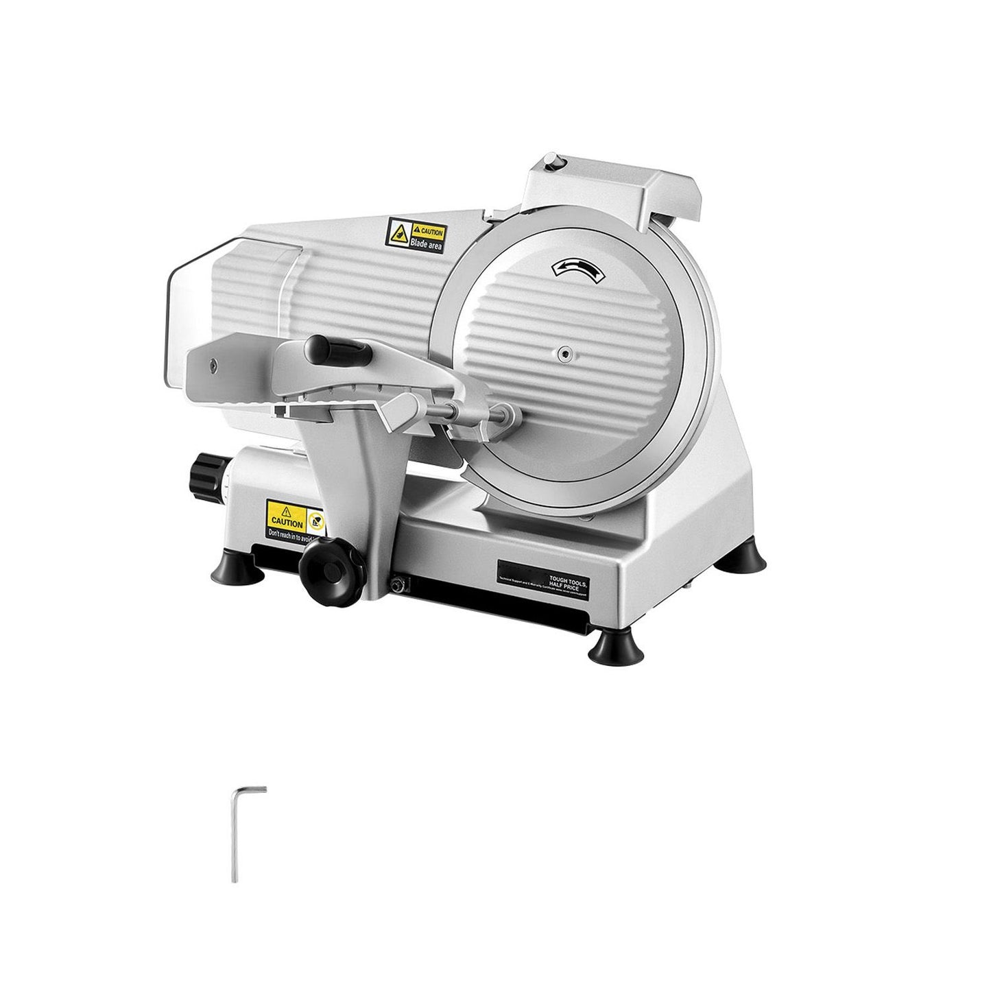 Fleischschneider 180W 250 mm Elektrische Aufschnittmaschine für Fleisch, Brot und Käse