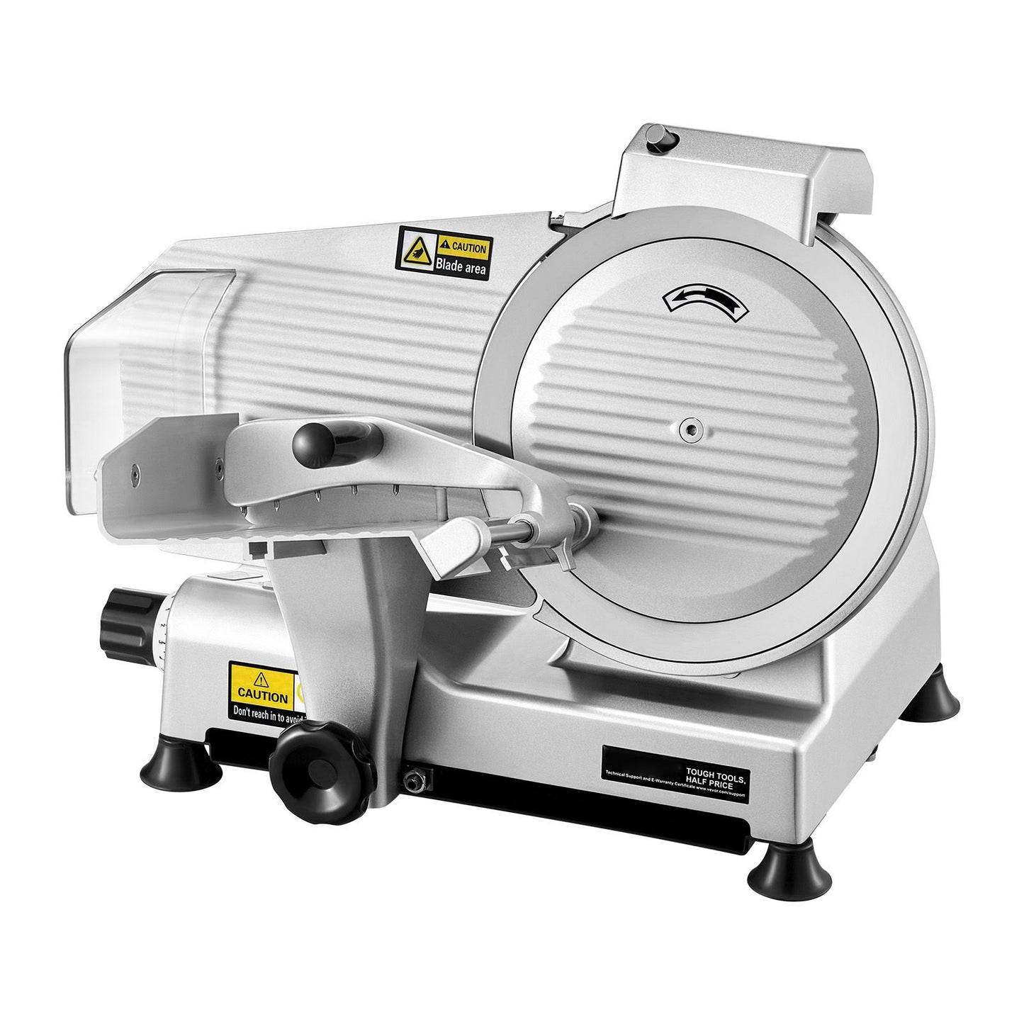 Fleischschneider 180W 250 mm Elektrische Aufschnittmaschine für Fleisch, Brot und Käse