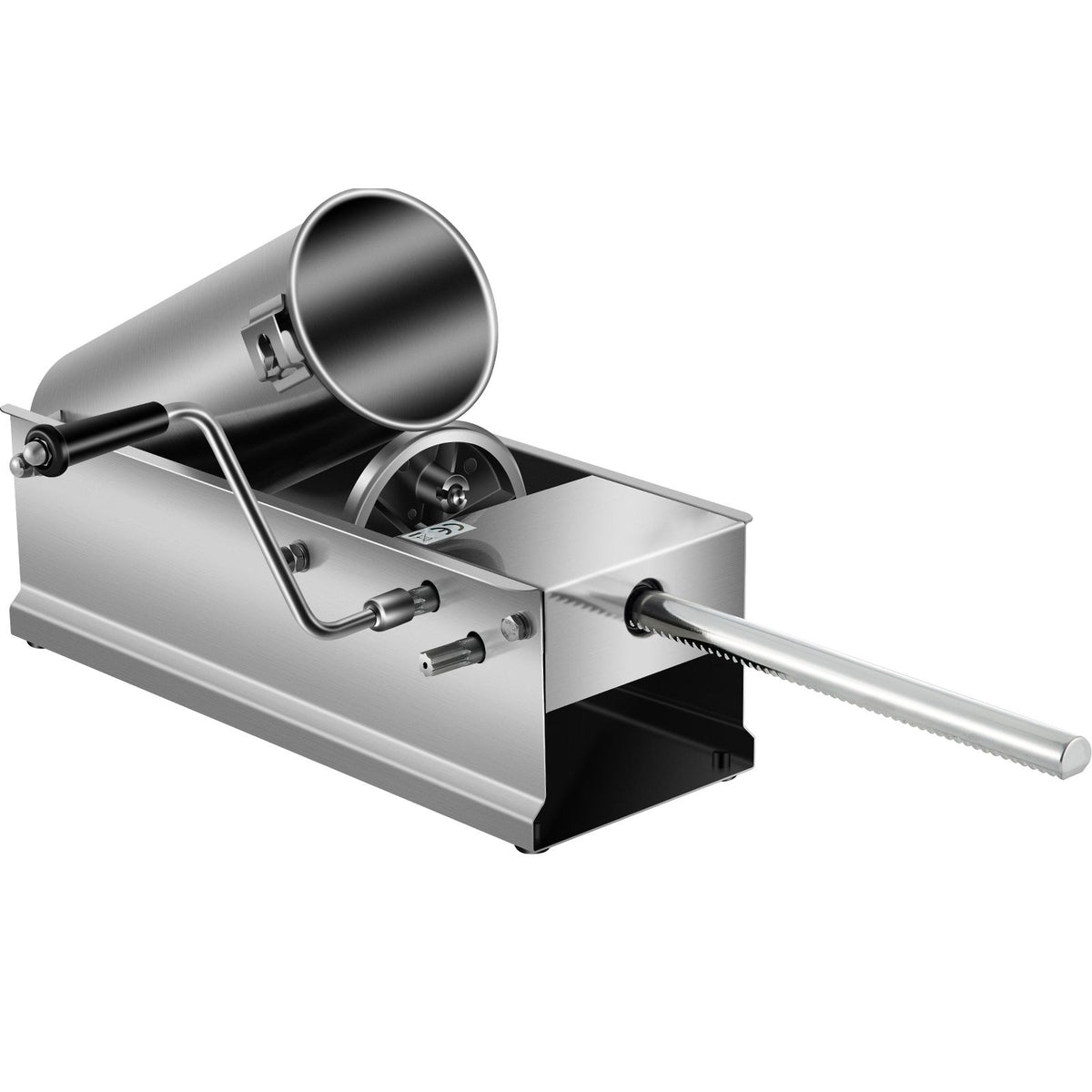 Manual Sausage Stuffer, 5 L / 11 LBS Horizontal Sausage Machine, Dual-Speed Meat Stuffer, Made of Food-Grade 304 Stainless Steel, Includes 5 Stuffing Tubes, for Home Kitchen Restaurant Commercia