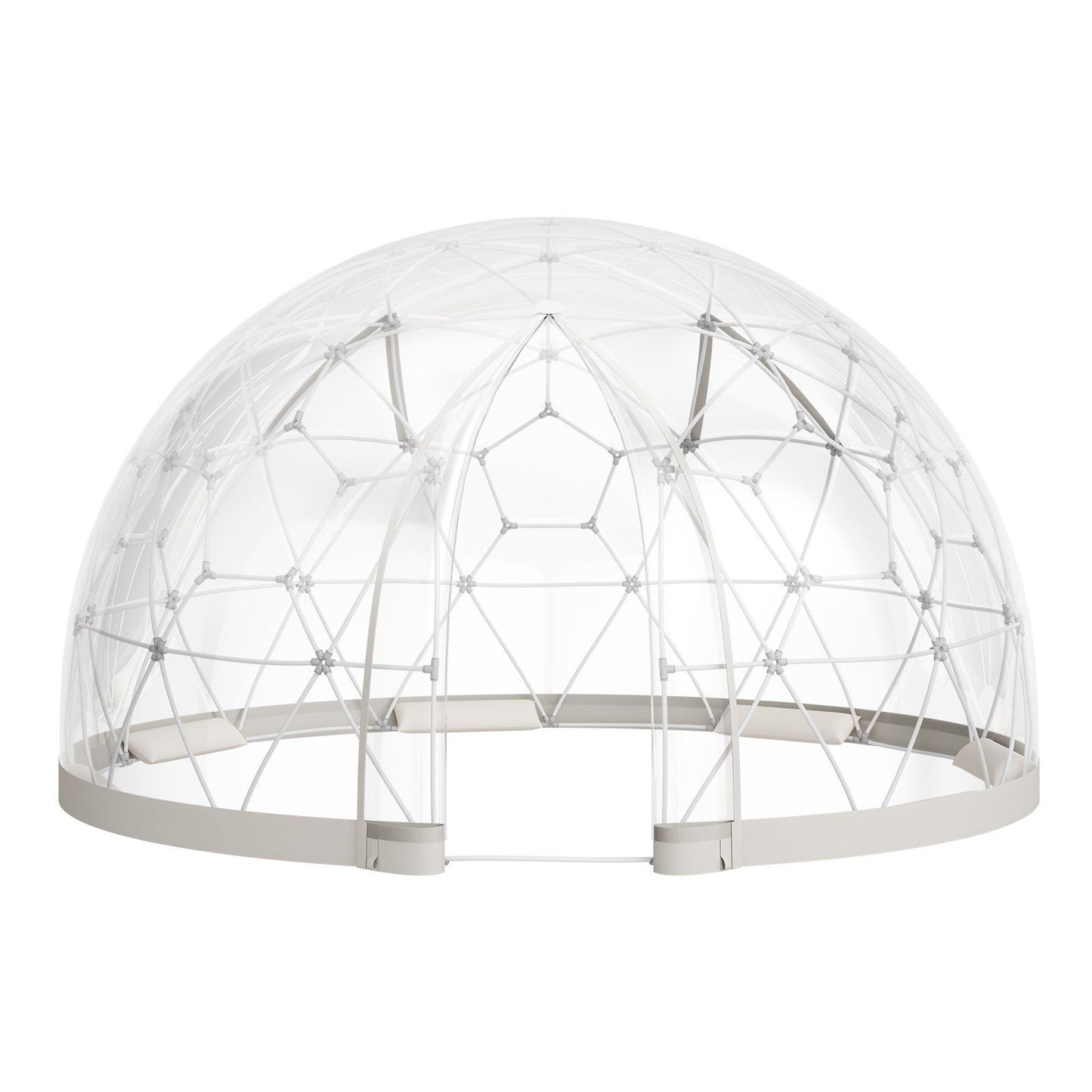 Garden Dome Tent, 3.6 x 2.2 m Outdoor Clear Bubble Tent for 4-7 Person