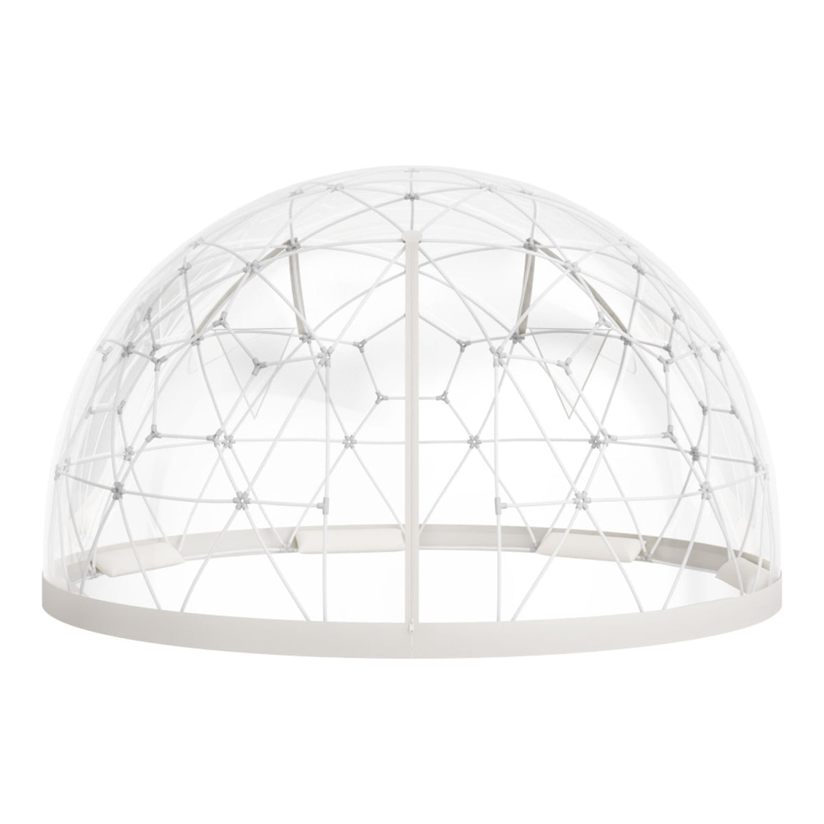 Garden Dome Tent, 3.6 x 2.2 m Outdoor Clear Bubble Tent for 4-7 Person, Weatherproof Geodesic Dome Greenhouse with Window, PVC Igloo Tents for Backyard Patios Camping Party Wedding