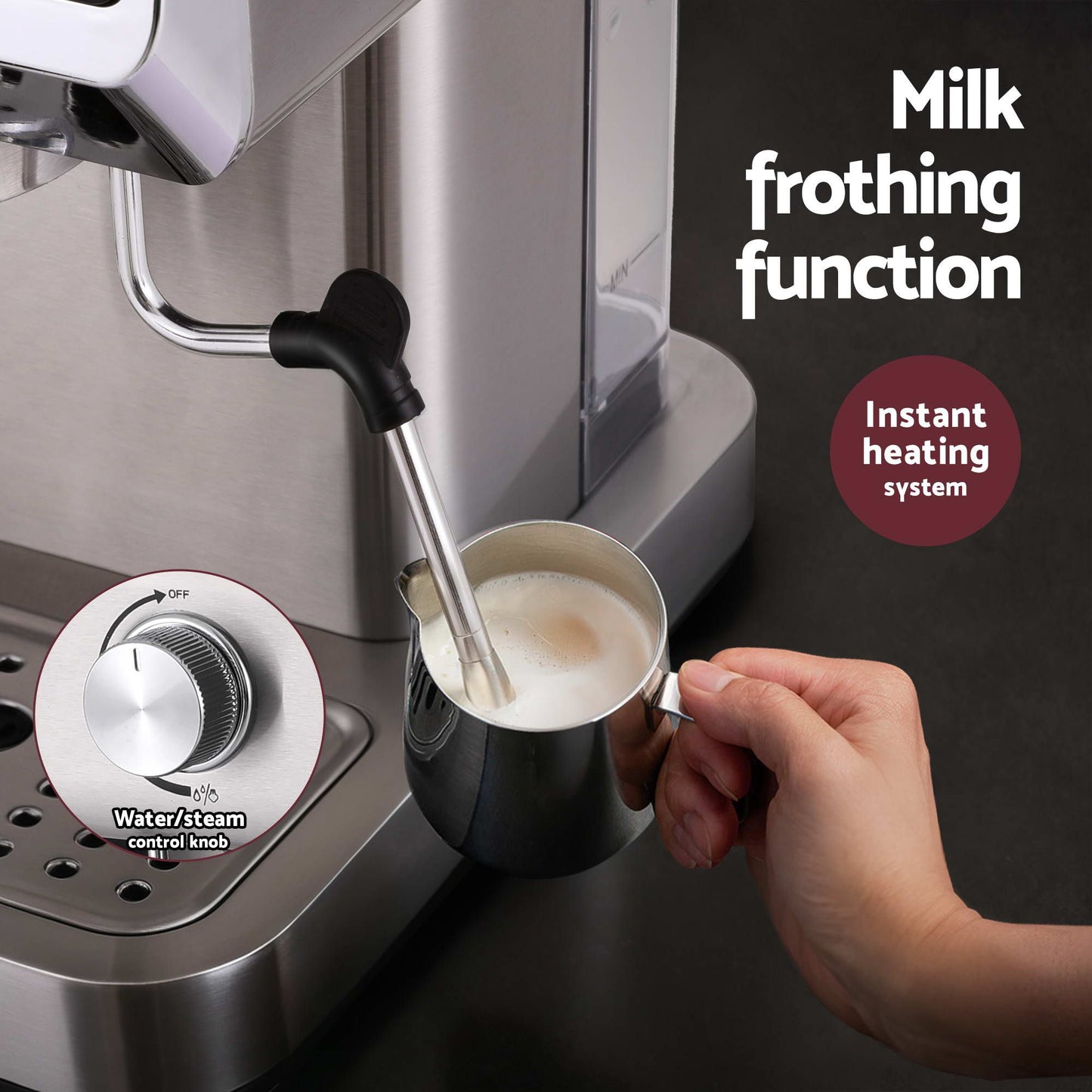 Devanti K7 Cordless Stick Vacuum Cleaner plus Coffee Maker Machine Espresso