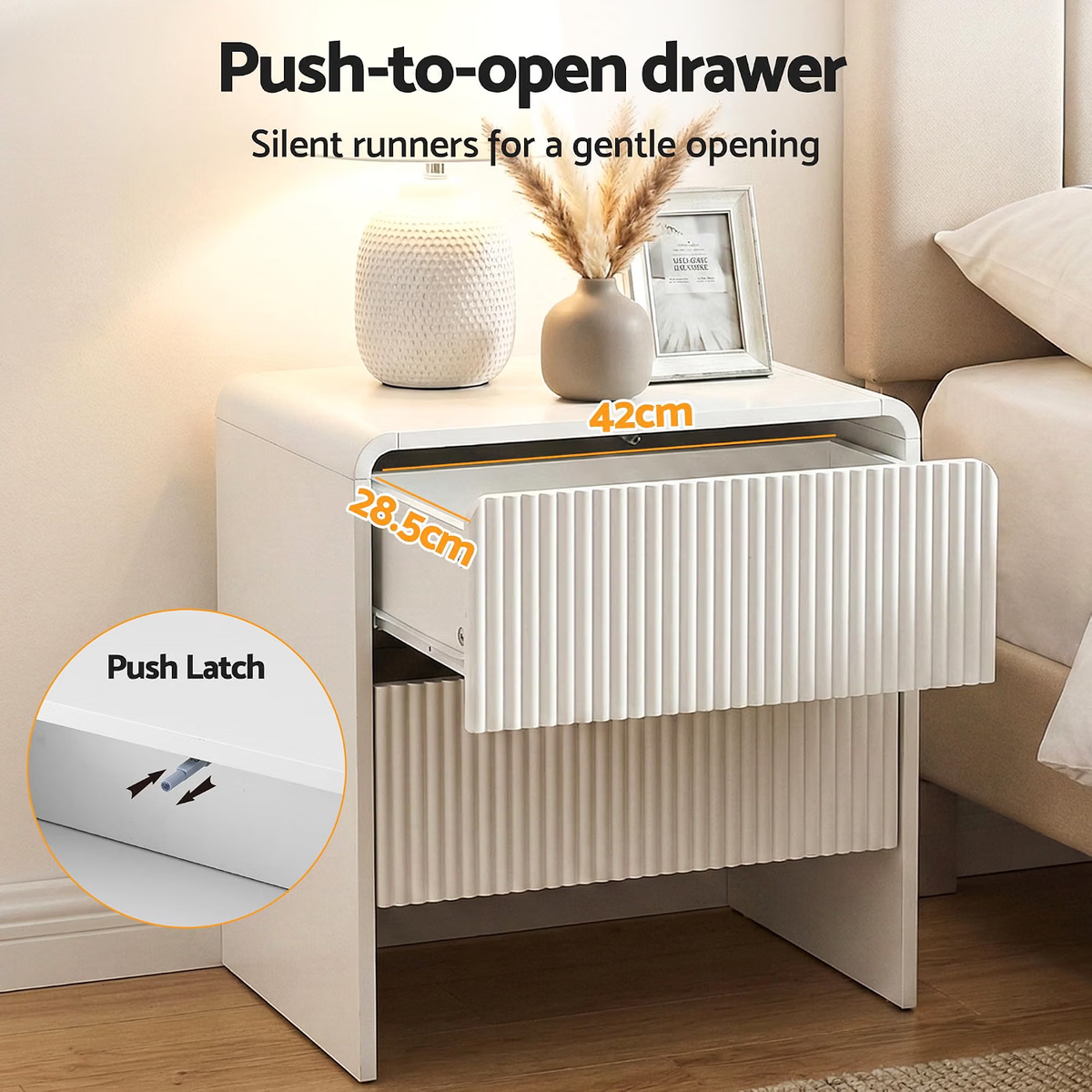 Artiss Queen Wooden Bed Frame and 2 Bedside Table Bedroom Furniture Set