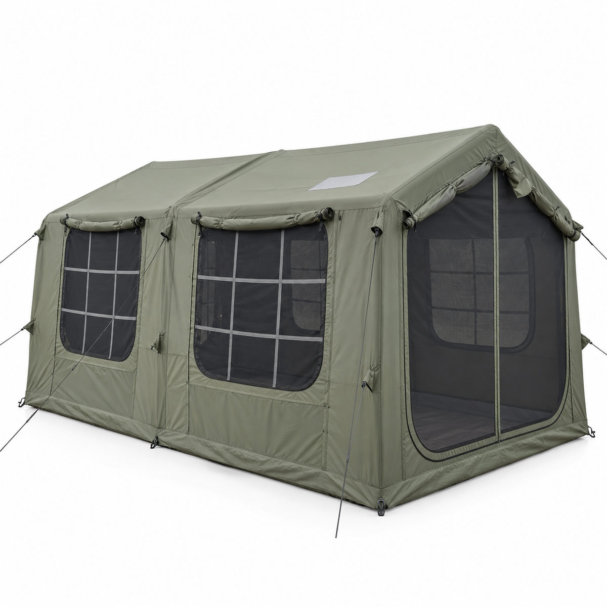 Weisshorn Inflatable Cabin Camping Tent Olive Green Mesh Entry 520x360cm