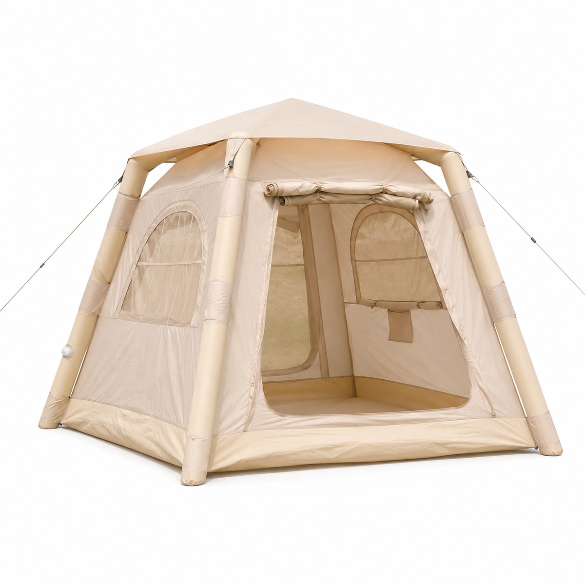 Weisshorn Inflatable Camping Tent Dual End Doors Arched Windows 300x400cm