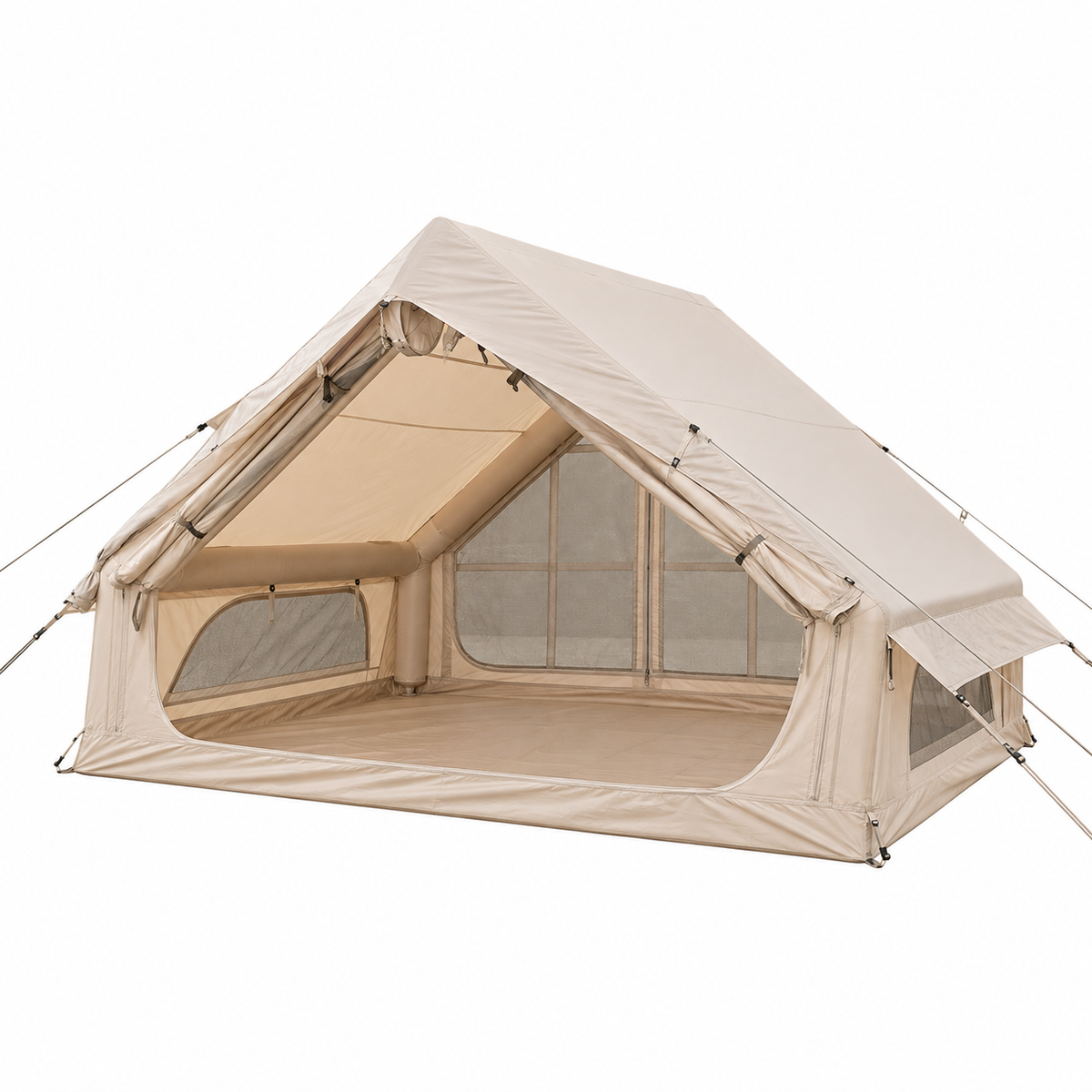 Weisshorn Inflatable A-Frame Camping Tent Large Outdoor Glamping Beige