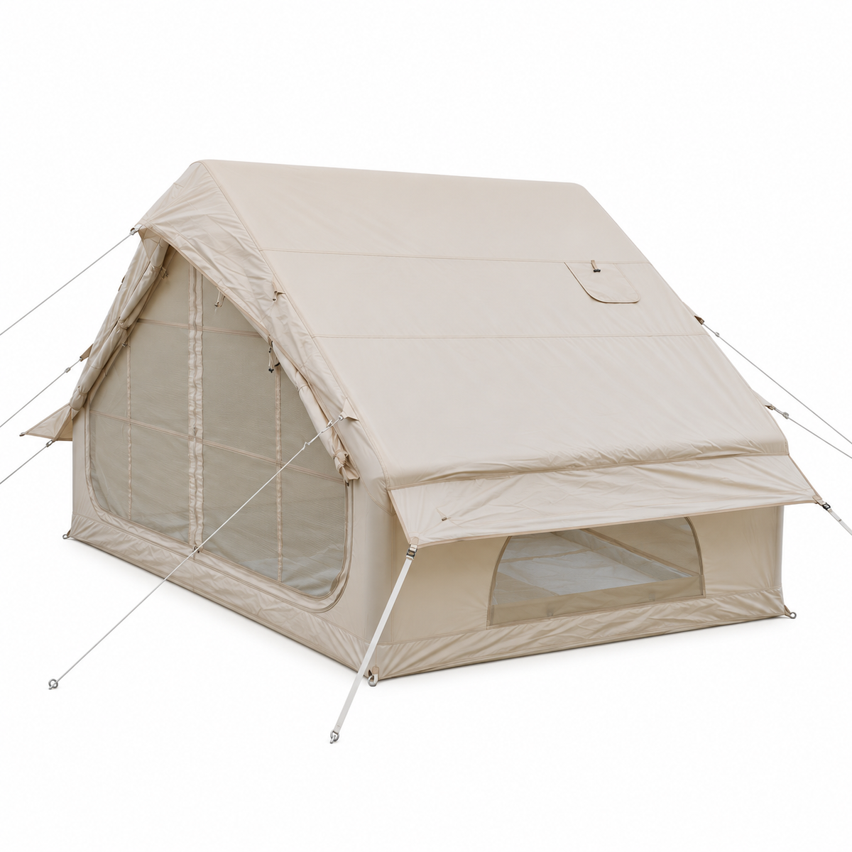 Weisshorn Inflatable A-Frame Camping Tent Large Outdoor Glamping Beige