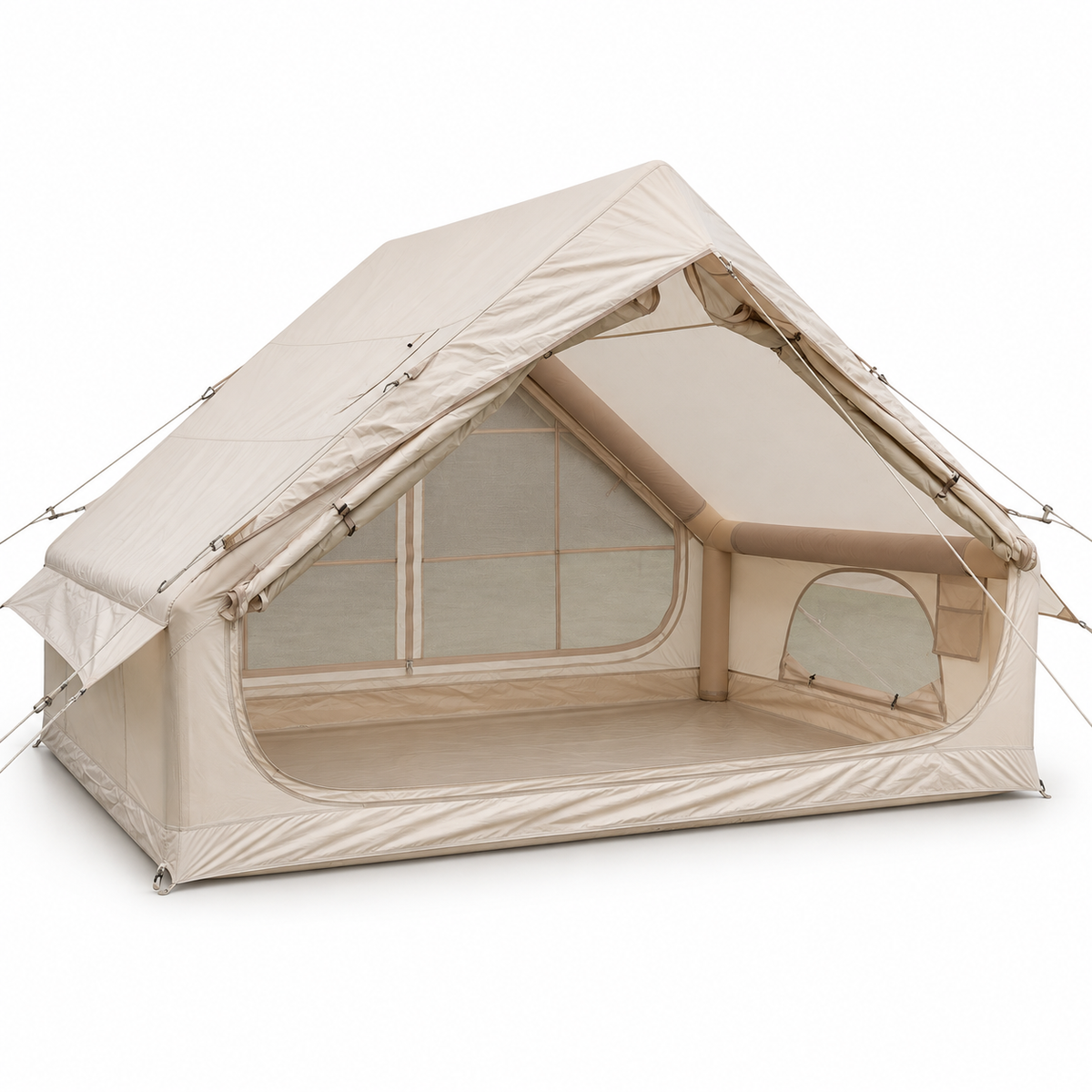 Weisshorn Inflatable A-Frame Camping Tent Large Outdoor Glamping Beige