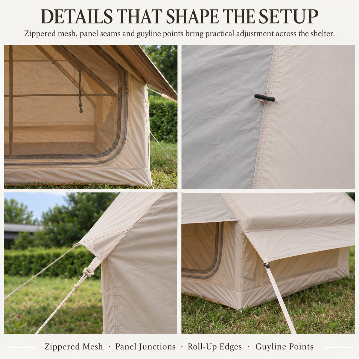 Weisshorn Inflatable A-Frame Tent with Extended Side Awning, Basecamp