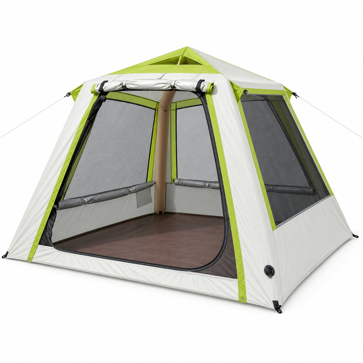 Weisshorn Inflatable Mesh Gazebo Tent, Air-Frame with Extendable Canopy