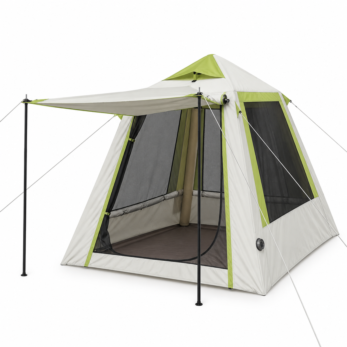 Weisshorn Inflatable Mesh Gazebo Tent, Air-Frame with Extendable Canopy