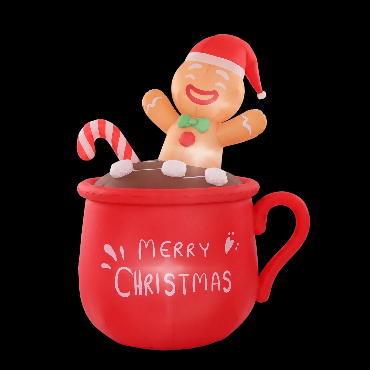 Jingle Jollys Christmas Inflatable Cup 1.8M Height LED Outdoor Decorations Illuminated