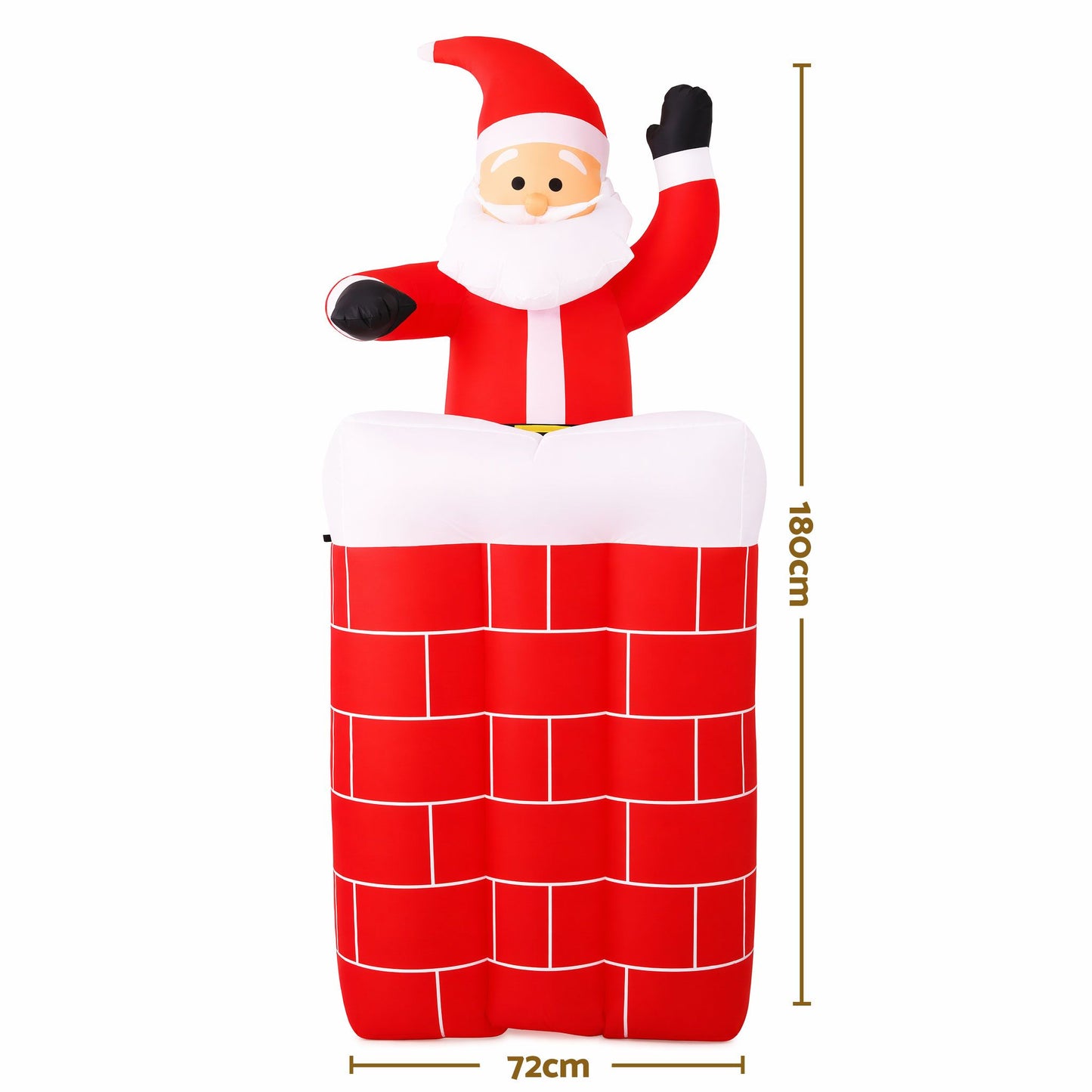 Jingle Jollys Christmas Inflatable Santa Pop Up 1.8M Illuminated Decorations