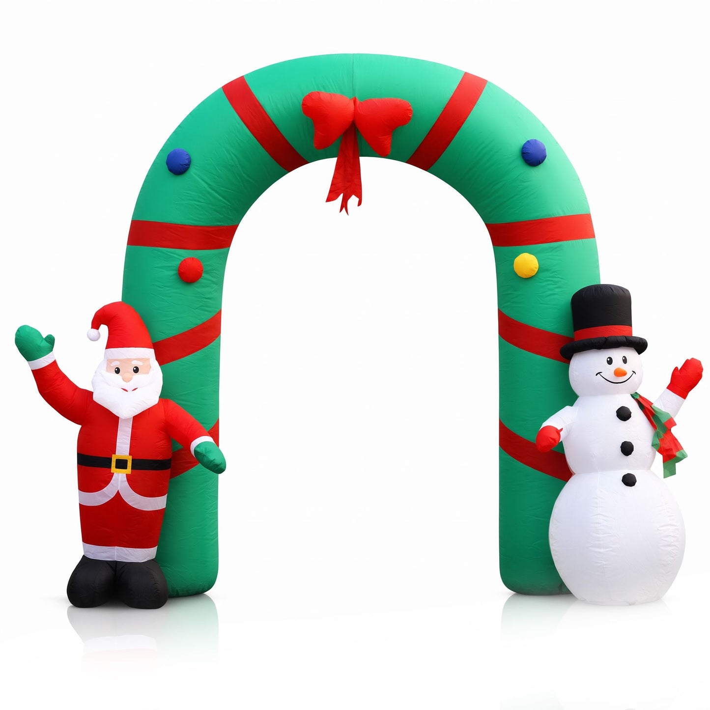 Jingle Jollys Christmas Inflatable Archwary 2.8M Illuminated Decorations
